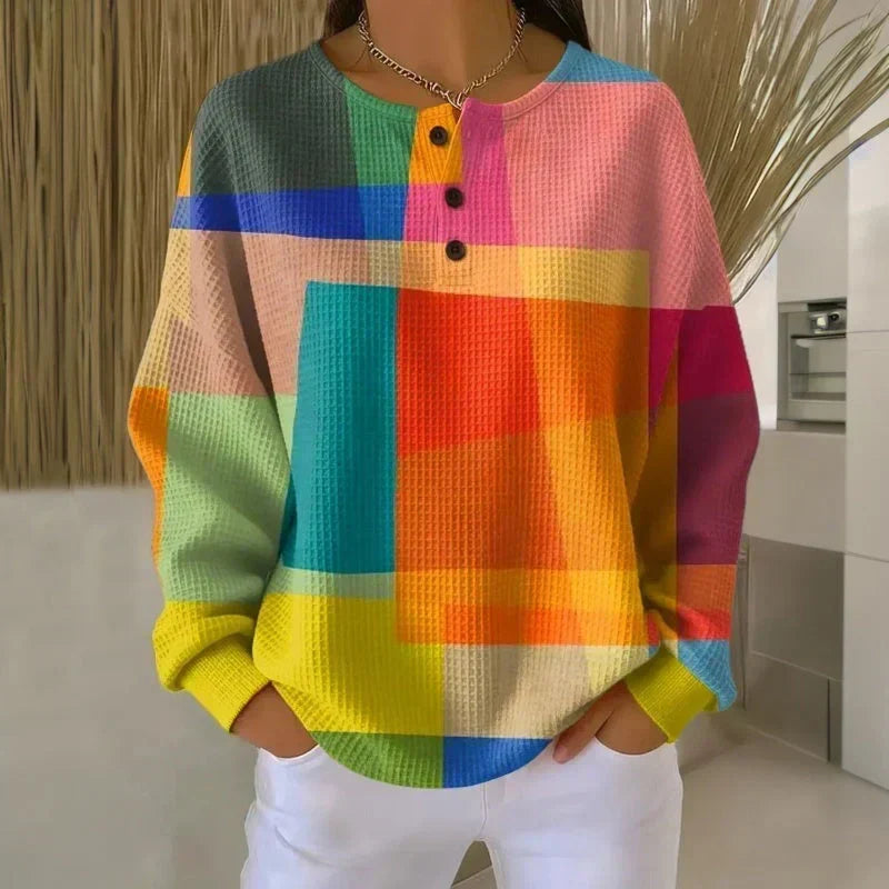 Sylvia | Double-layer textured jumper