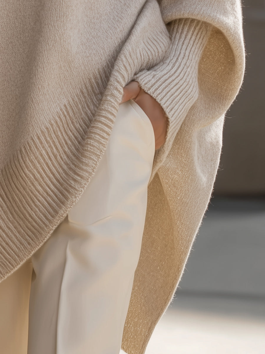 Greta | Oversized jumper with a wide neckline