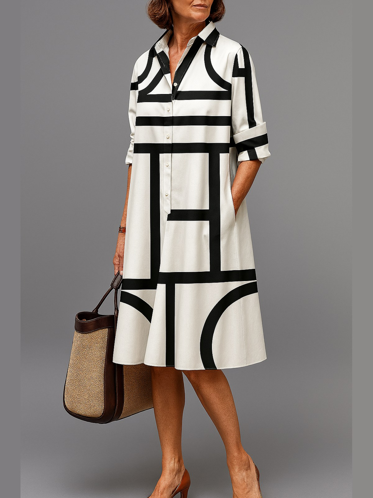 Damska elegancka sukienka midi – Anna Marie