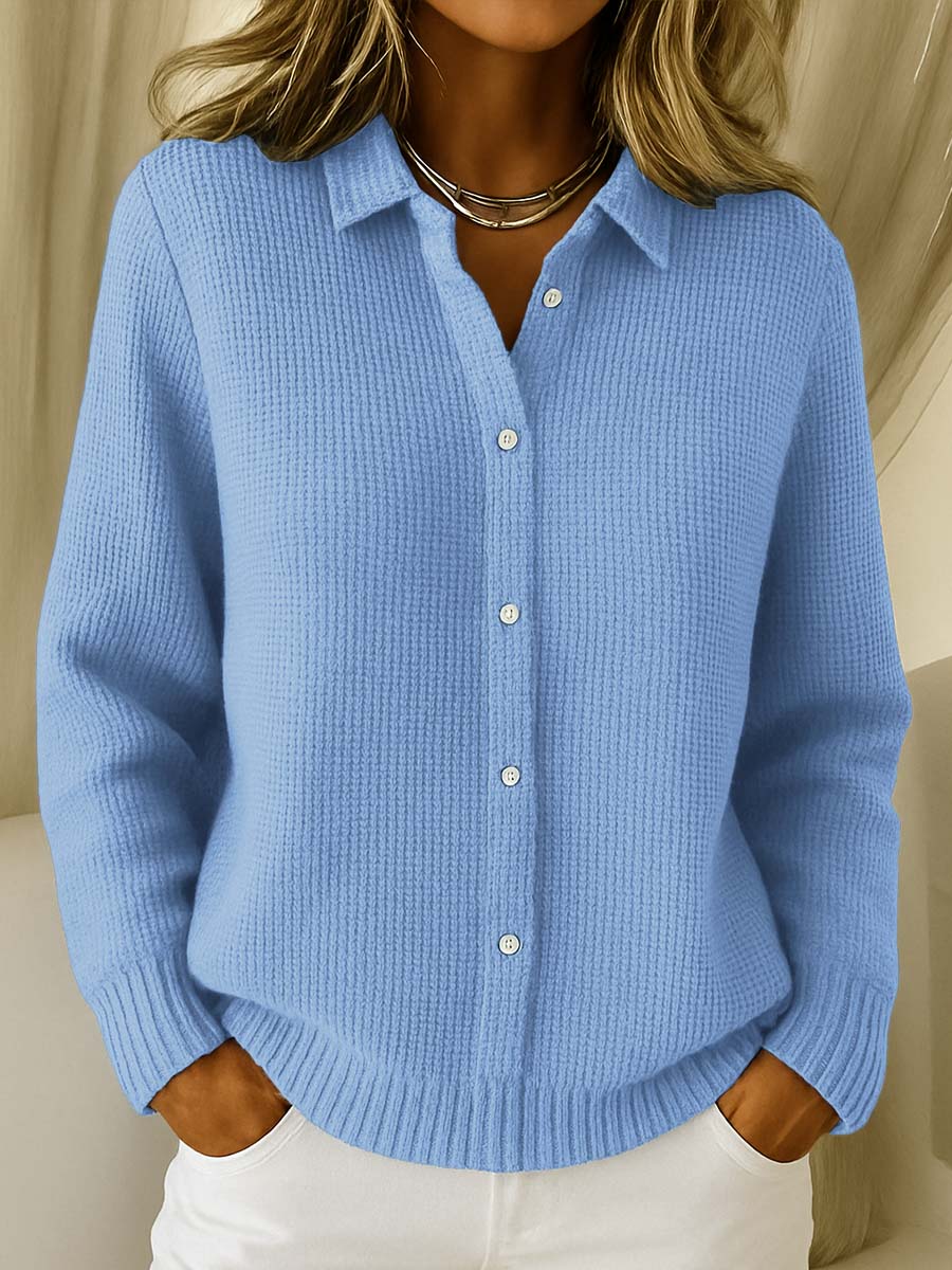 Rachel | Textured cardigan with buttons