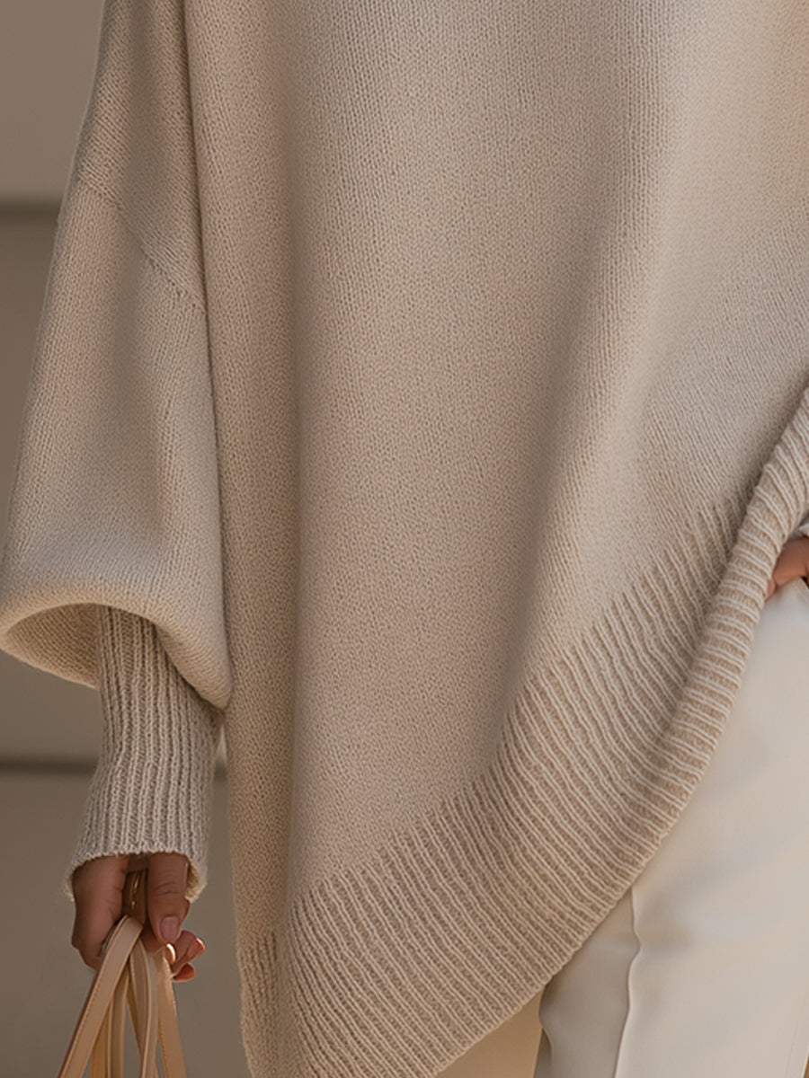 Greta | Oversized jumper with a wide neckline