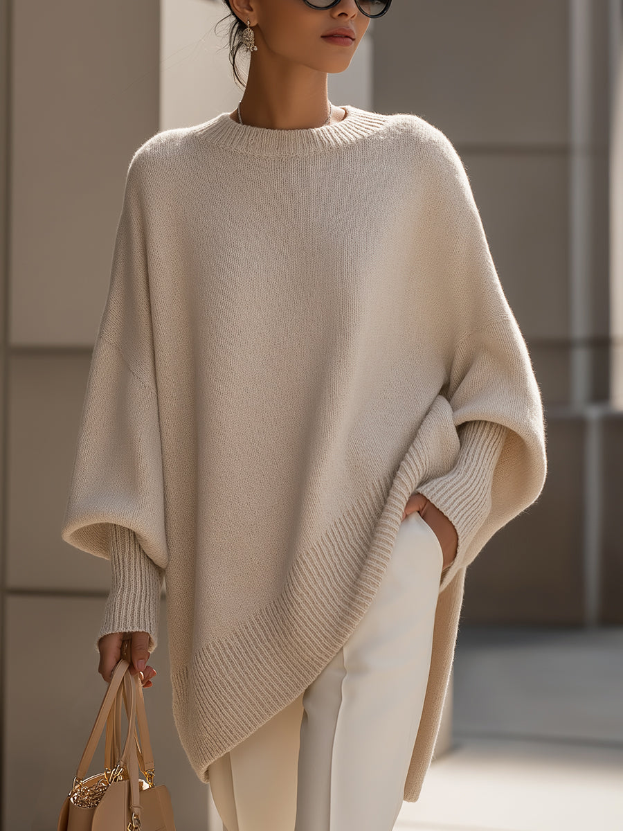 Greta | Oversized jumper with a wide neckline
