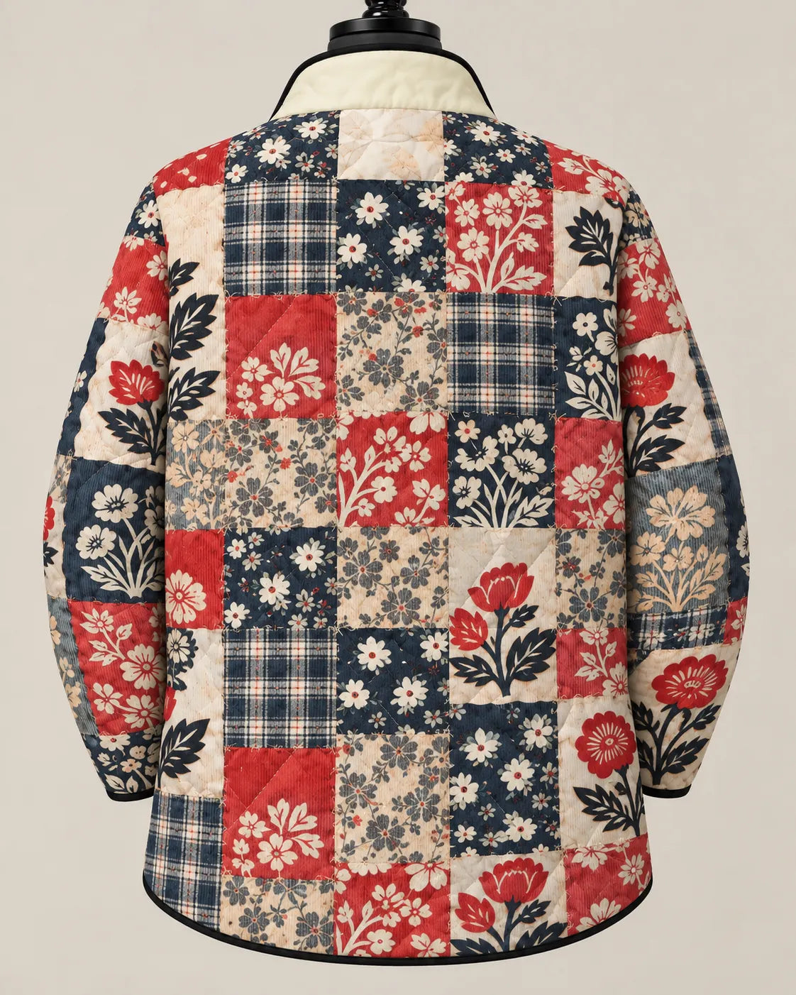 Adelaide | Heritage Floral Patchwork Quilted Jacket