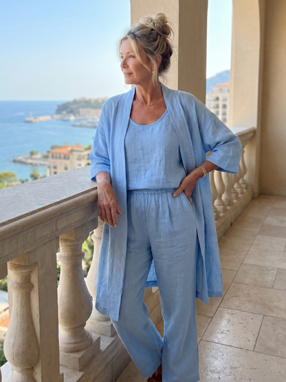 Yael | Three-piece set: top and relaxed trousers
