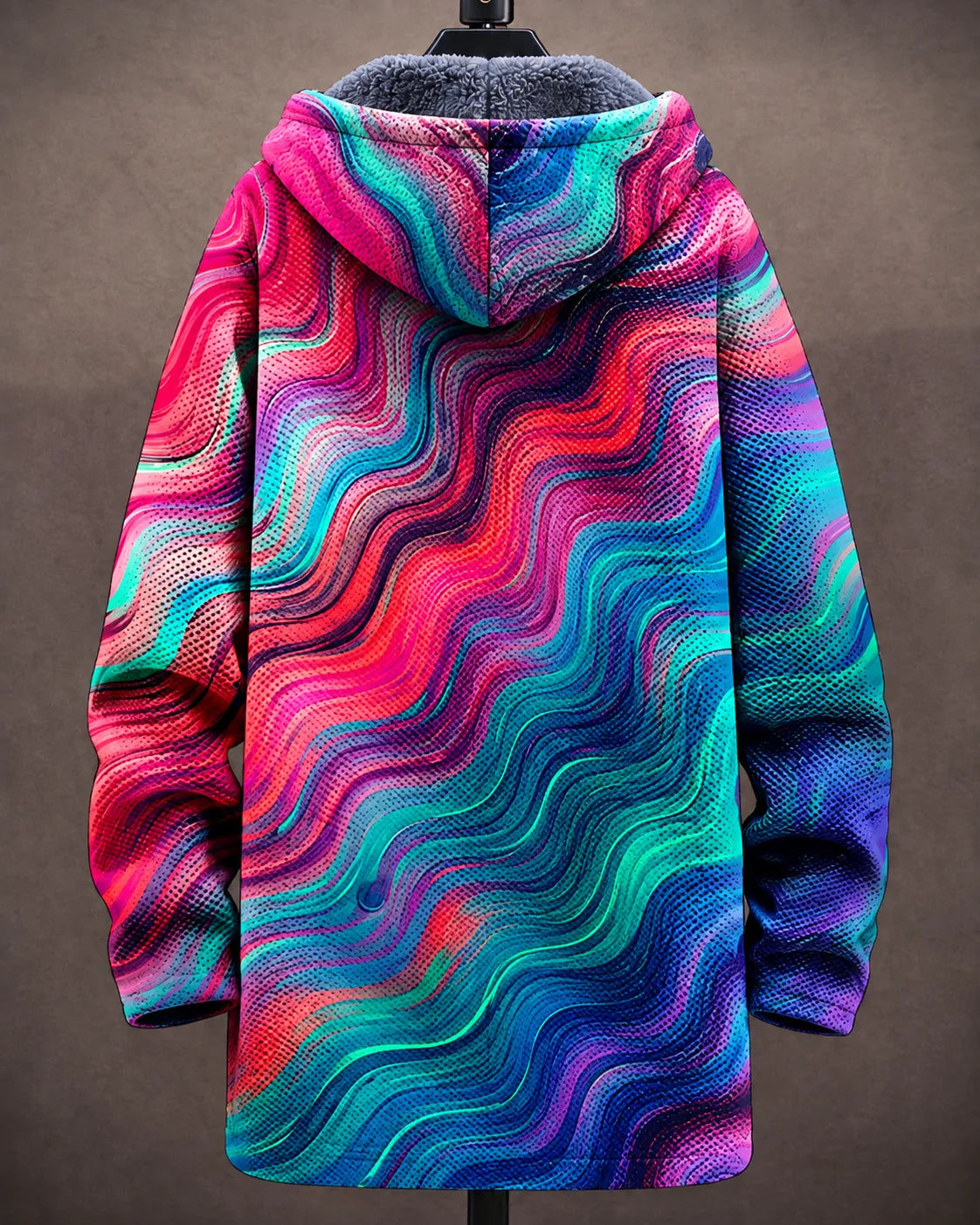 Serena | Vibrant Wave Hooded Jacket