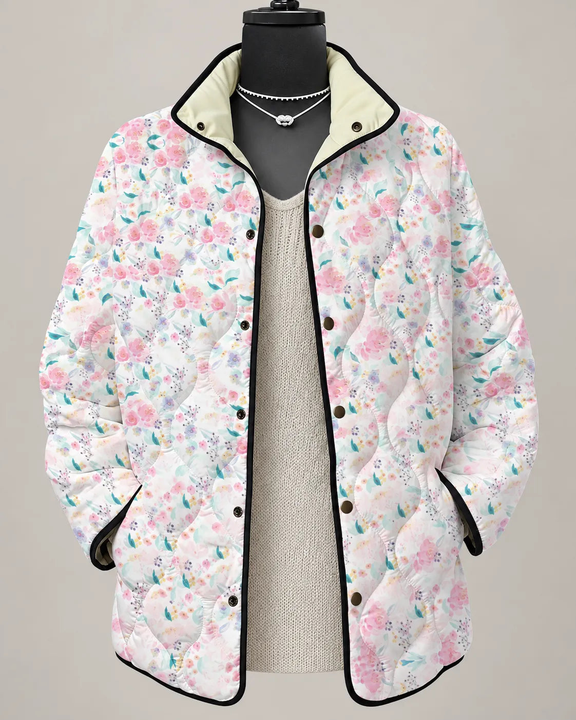 Adelaide | Heritage Floral Patchwork Quilted Jacket