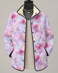 Rosalie | Blushing Rose Quilted Jacket