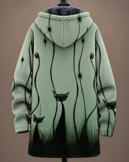 Elowen | Whimsical Cat Hooded Jacket