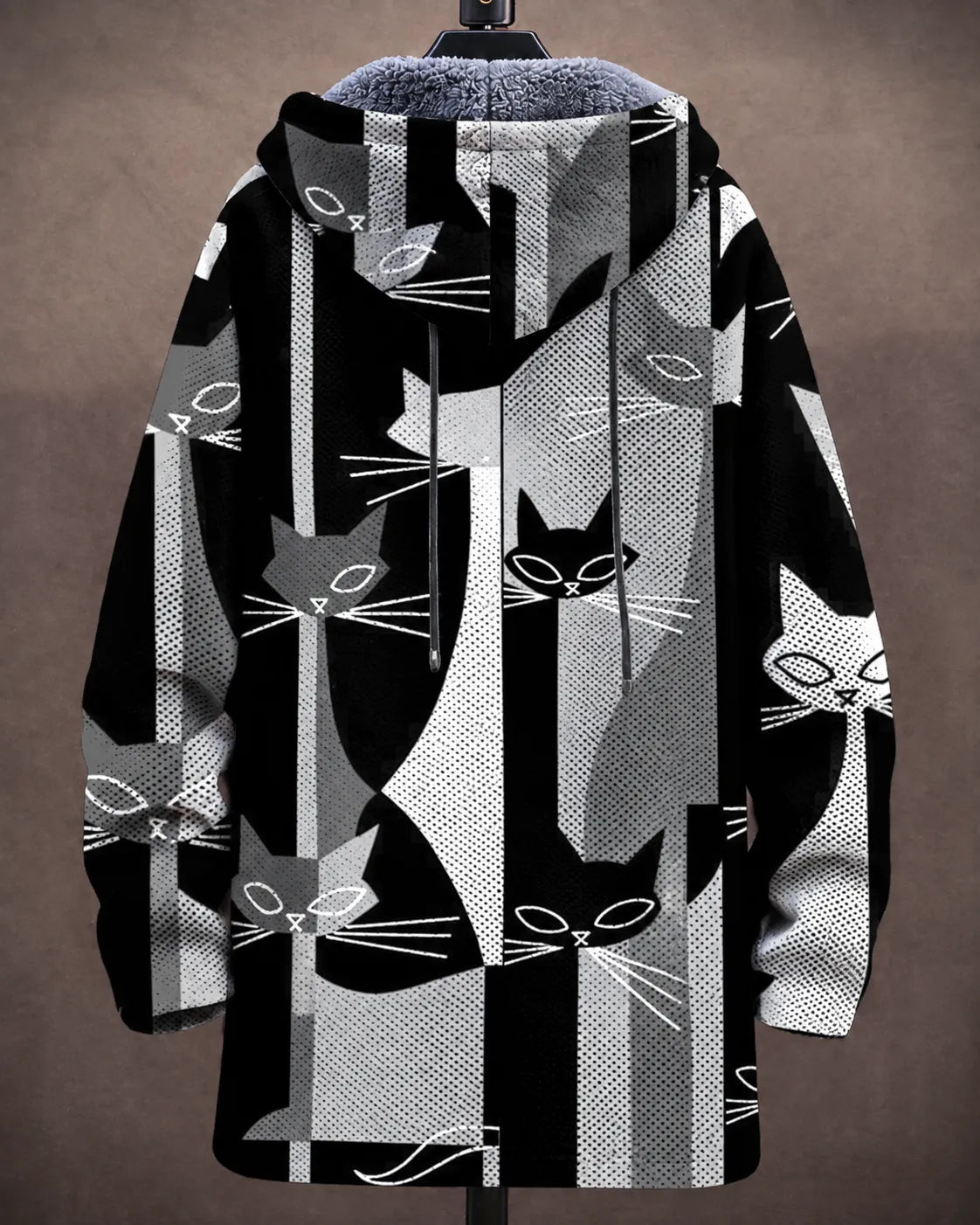 Celeste | Modern Cats Hooded Jacket