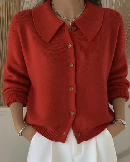 Verity | Cardigan with a shirt collar