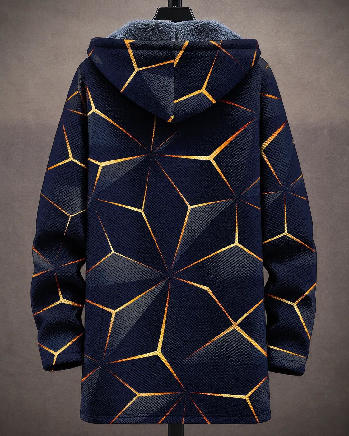 Celestine | Geometric Hooded Jacket