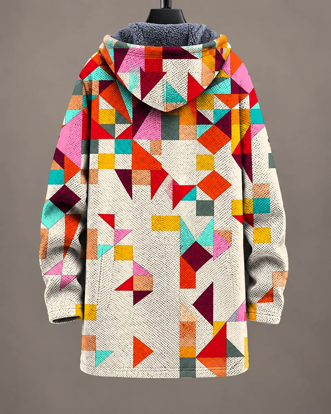 Eliana | Artful Print Hooded Jacket