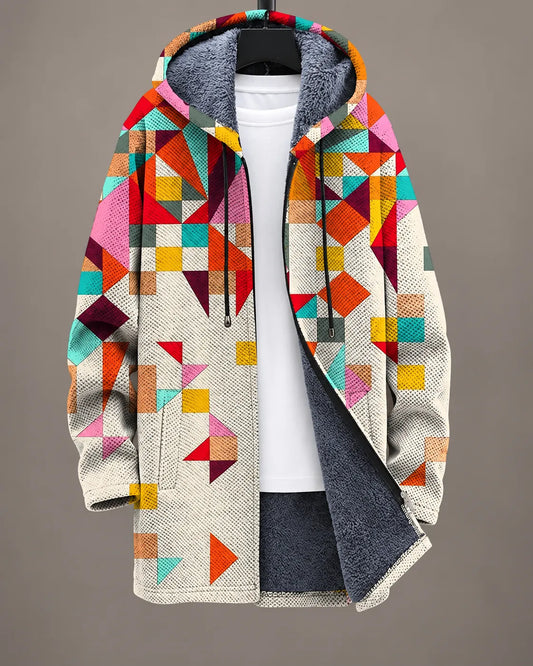 Eliana | Artful Print Hooded Jacket