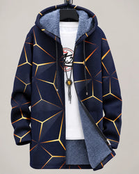 Celestine | Geometric Hooded Jacket