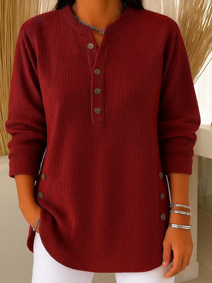 Nell | Henley tunic with buttons