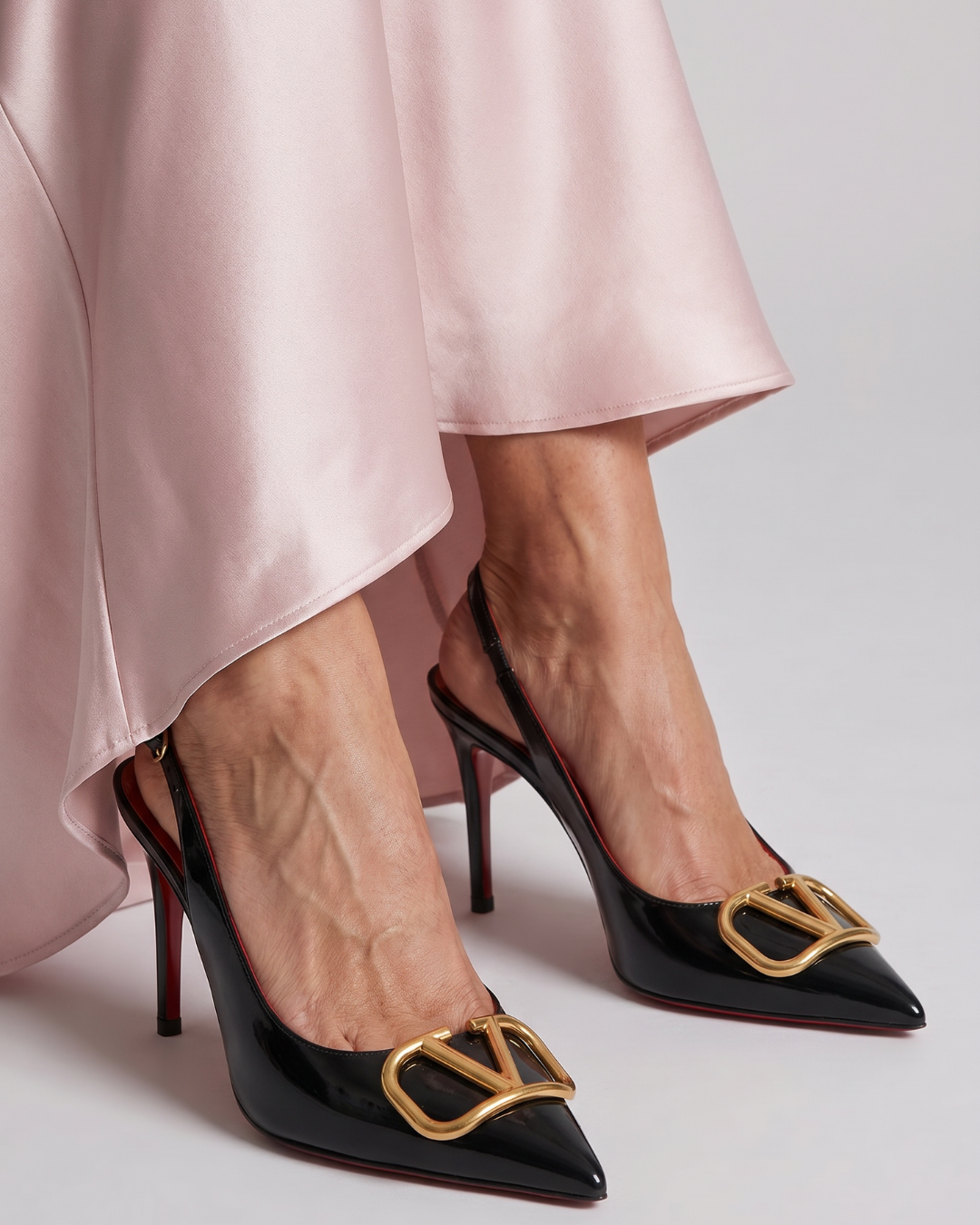 Damskie czółenka slingback w szpic na szpilce – Anna Marie