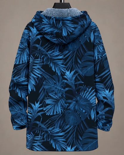 Celeste | Midnight Botanical Hooded Jacket