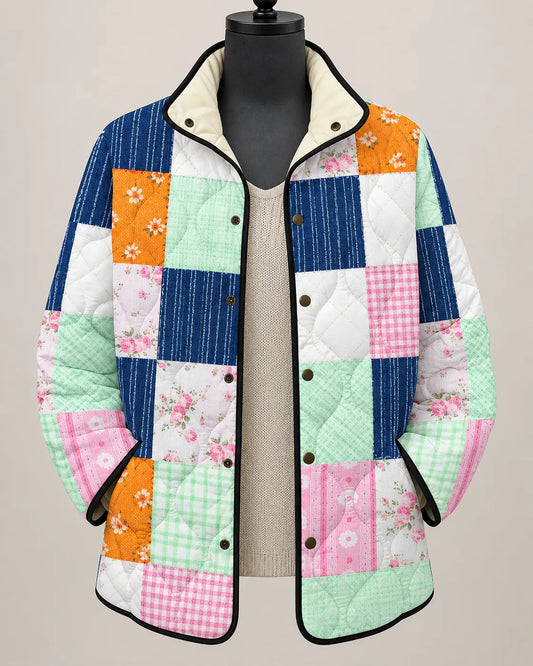 Mirelle | Colourful Patchwork Quilted Jacket