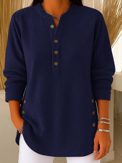 Nell | Henley tunic with buttons