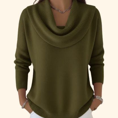 Juliet | Draped-neck jumper