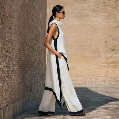Susanna | Asymmetric linen set