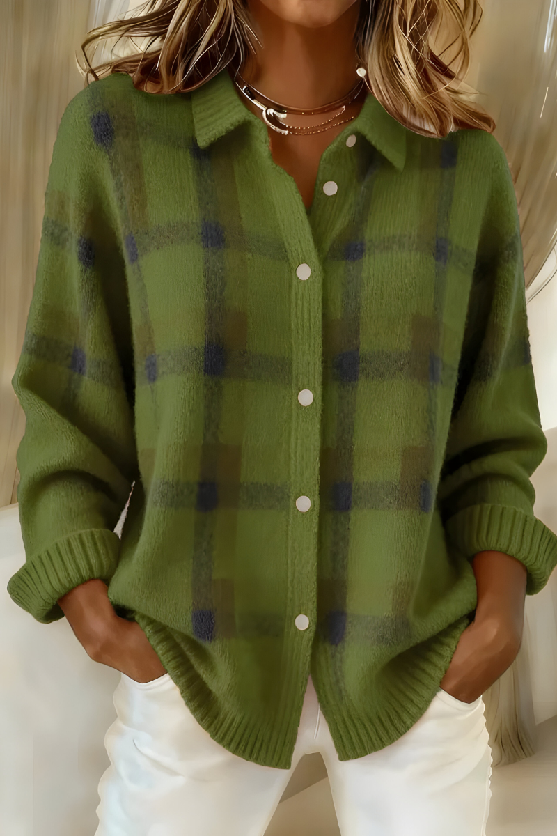 Clementine | Checked cardigan