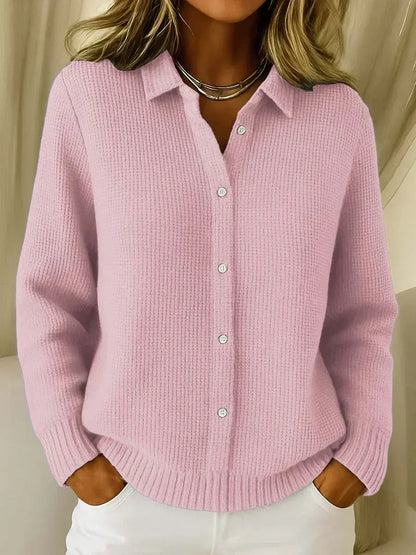 Rachel | Textured cardigan with buttons