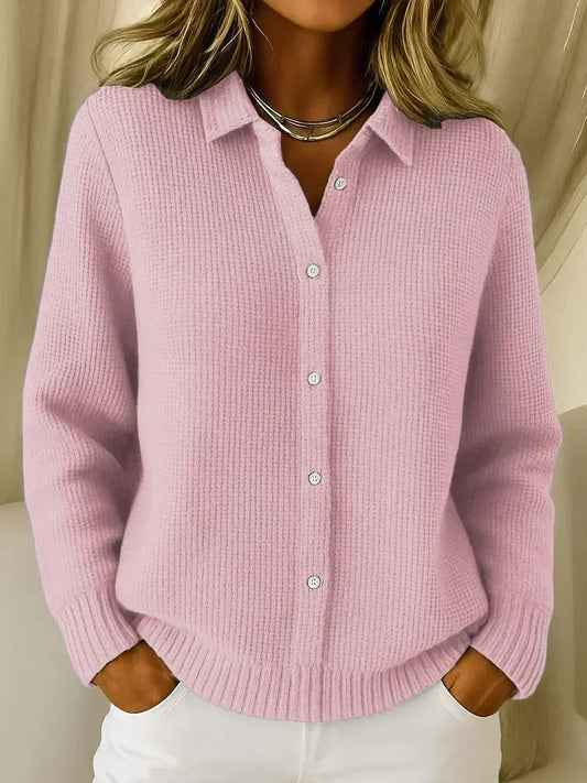 Rachel | Textured cardigan with buttons