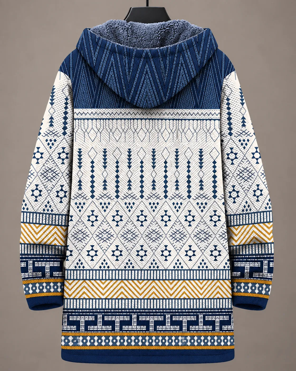 Elara | Heritage Geometric Hooded Jacket