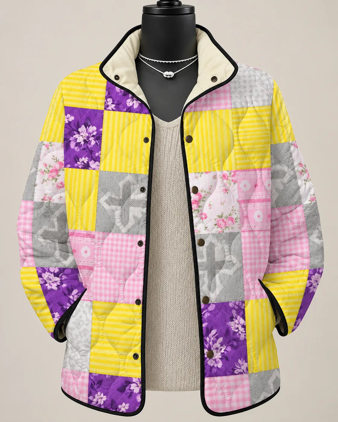 Eliana | Modern Botanical Print Jacket
