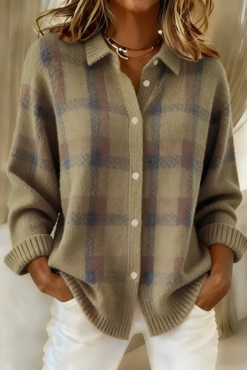 Clementine | Checked cardigan