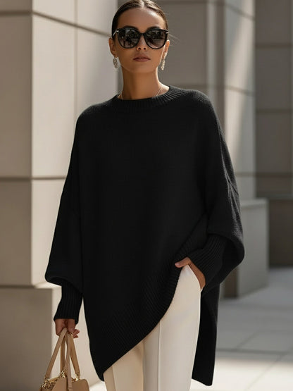 Greta | Oversized jumper with a wide neckline