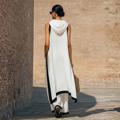 Susanna | Asymmetric linen set
