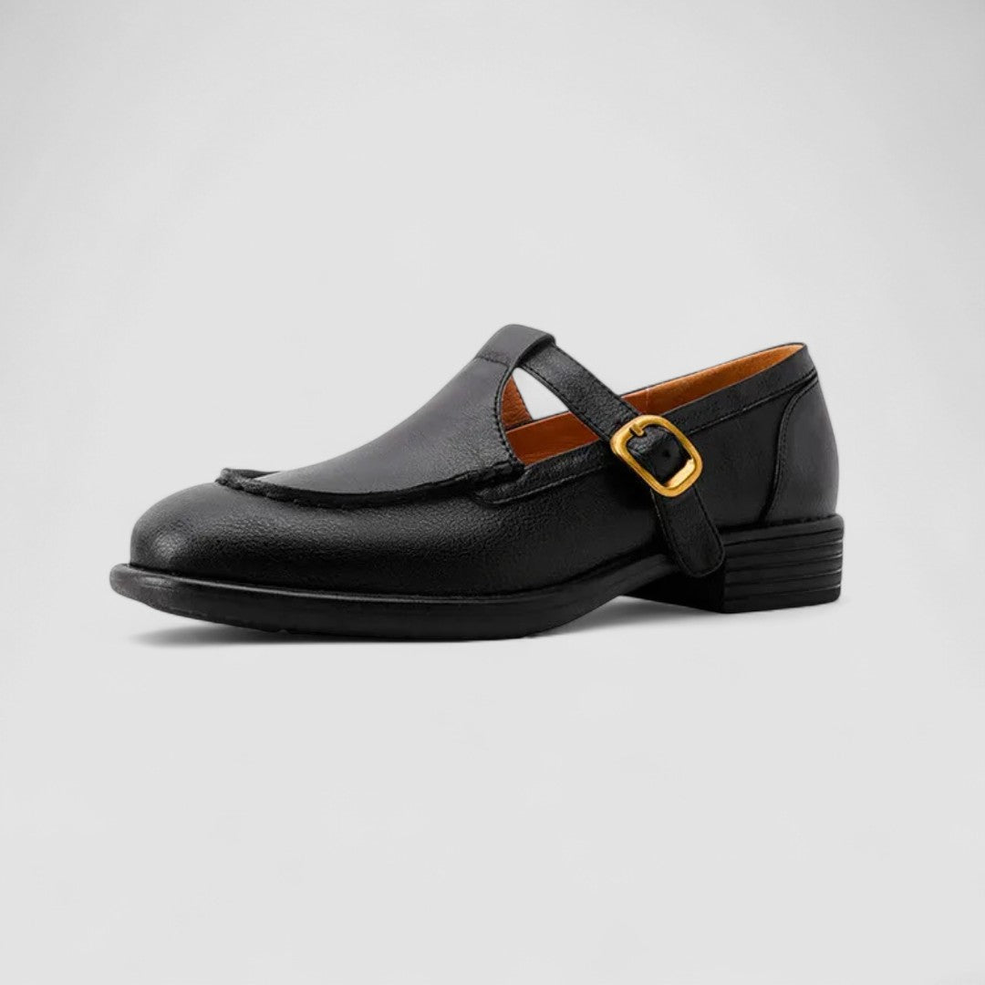 Tan - leather shoes