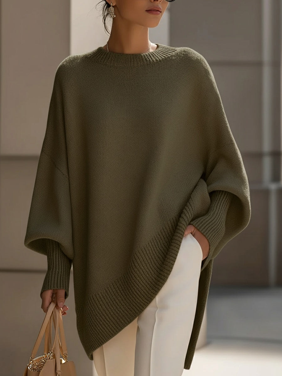 Greta | Oversized jumper with a wide neckline
