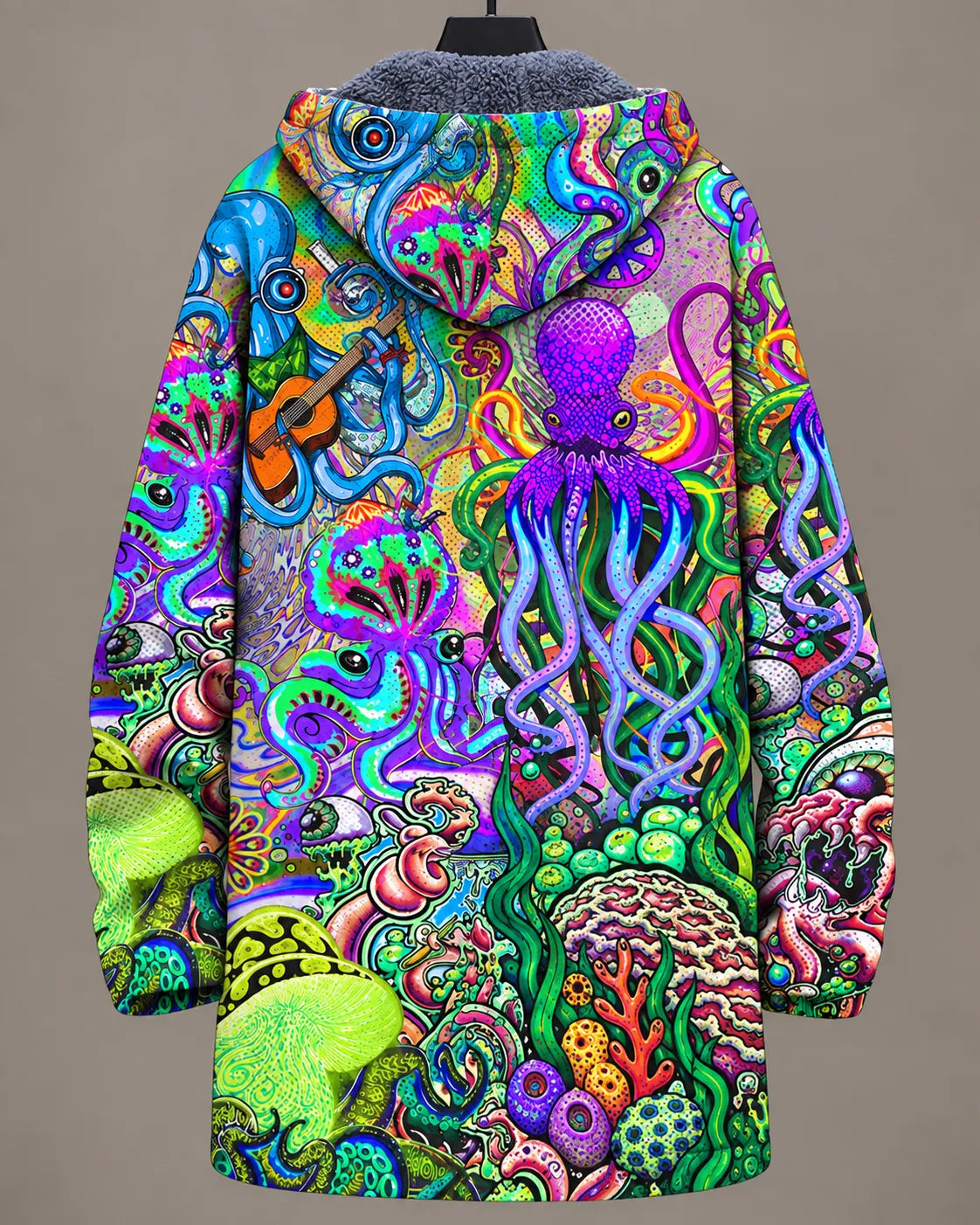 Marina | Whimsical Ocean Art Hooded Jacket