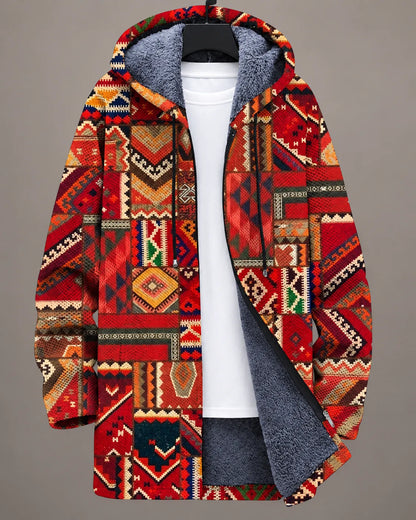 Serena | Vibrant Mosaic Hooded Jacket