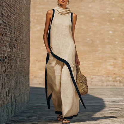 Susanna | Asymmetric linen set