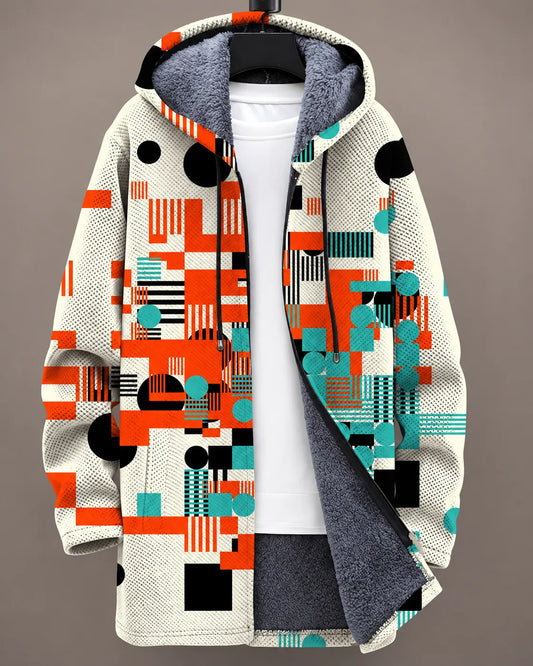 Eliana | Modern Mosaic Hooded Jacket