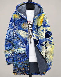 Eliana | Starry Cats Art Hooded Jacket