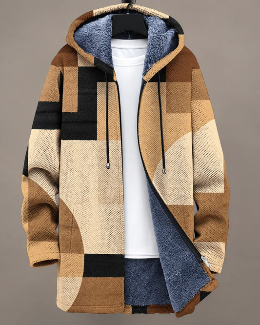 Camille | Modern Patchwork Hooded Jacket