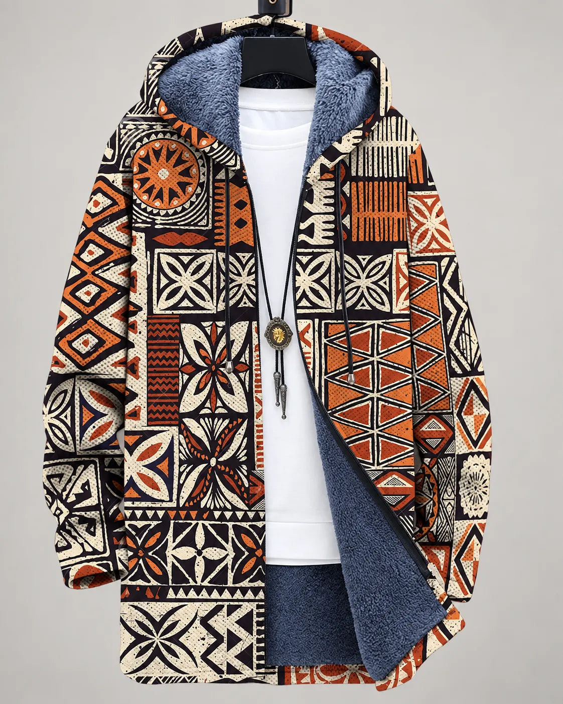Serena | Vibrant Wave Hooded Jacket