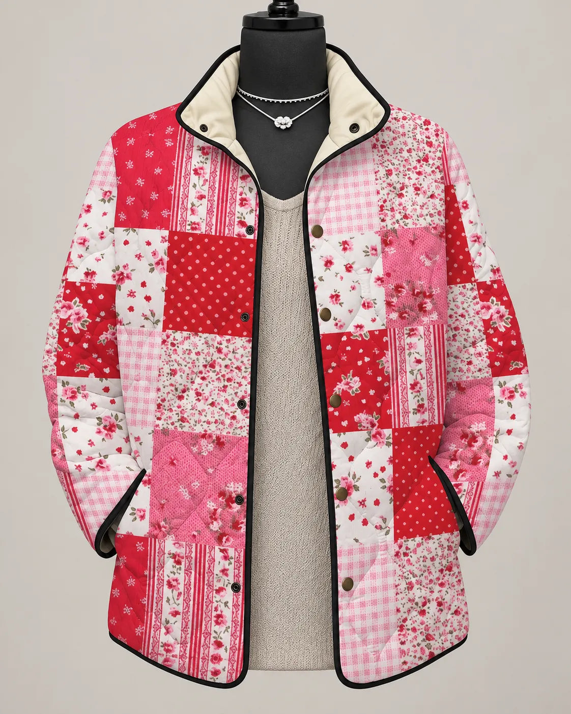 Juliette | Rose Garden Patchwork Quilted Jacket