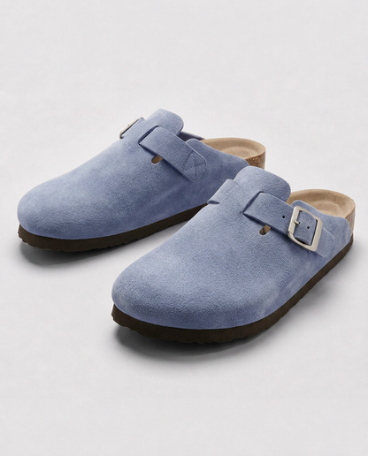 KASSEL™ | Zuecos de Ante con Plantilla Suave Premium