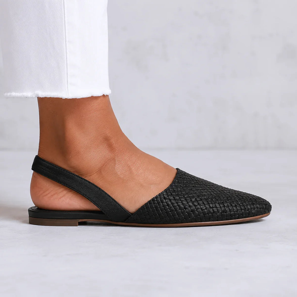 Simone | Braided Back Strap Moccasins