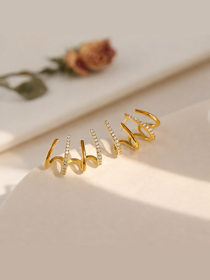 Zabby - Spiral Ear Cuff Earrings