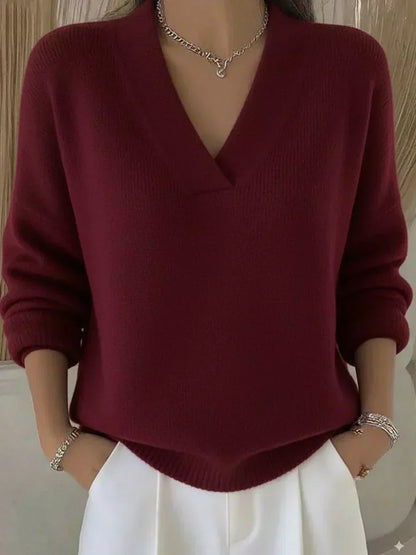 Viola | Soft V-neck jumper