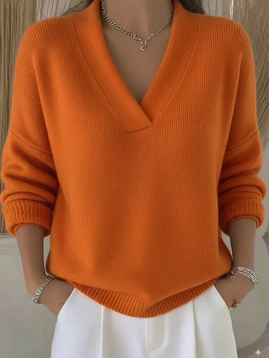 Viola | Soft V-neck jumper