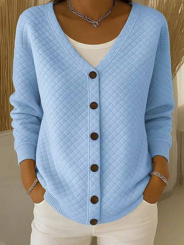 Eleanor | Quilted cardigan with buttons