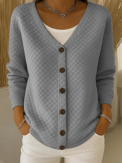 Eleanor | Quilted cardigan with buttons